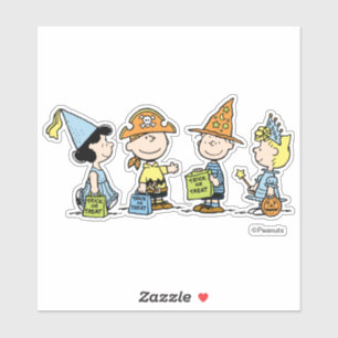 Peanuts Halloween Trick or Treaters Sticker