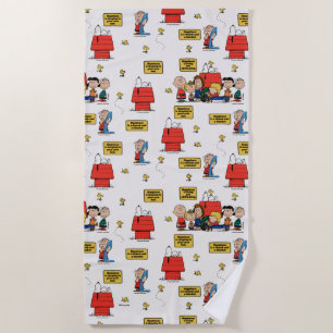 Peanuts Happiness is… Beach Towel