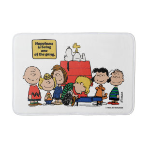 Peanuts   Happiness is Being One of the Gang Bath Mat
