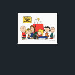 Peanuts | Happiness is Being One of the Gang Canvas Print<br><div class="desc">Happiness is indeed being part of the Peanuts gang, as depicted in the beloved comic strip and its various adaptations. The Peanuts characters, despite their flaws and struggles, find joy in their close-knit friendships and shared experiences.</div>