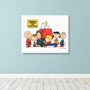 Peanuts Happiness is Being One of the Gang Canvas Print