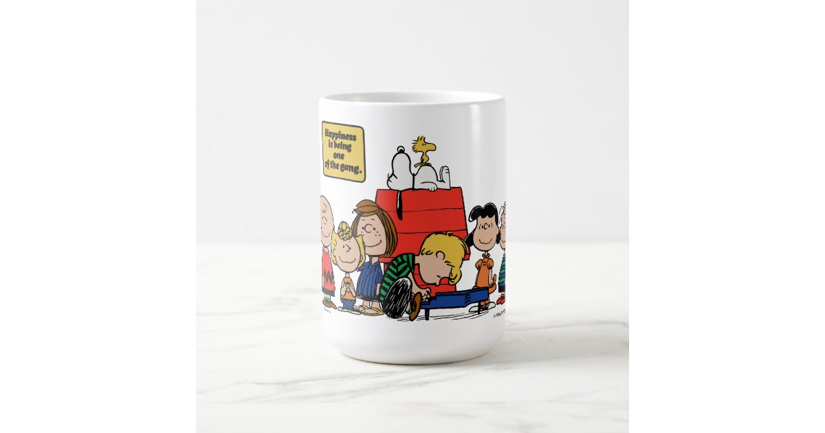 Peanuts | Happiness is Being One of the Gang Coffee Mug | Zazzle