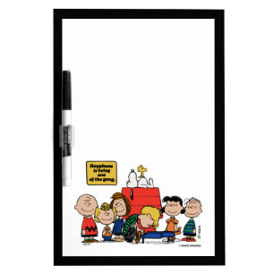 Peanuts   Happiness is Being One of the Gang Dry Erase Board