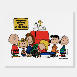 Peanuts Happiness is Being One of the Gang Foam Board