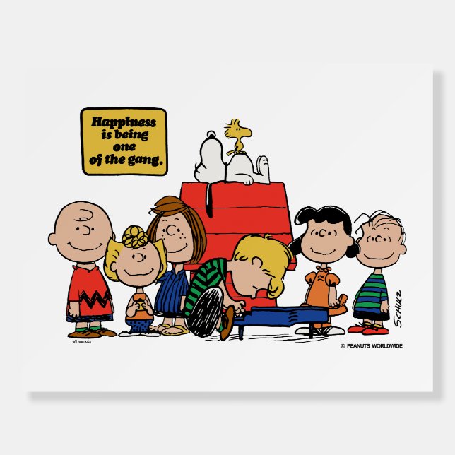 Peanuts | Happiness is Being One of the Gang Foam Board (Front)
