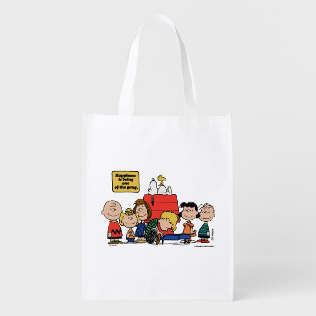 Peanuts | Happiness is Being One of the Gang Grocery Bag (Front)