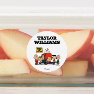 Peanuts Happiness is Being One of the Gang Kids' Labels