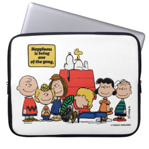 Peanuts Happiness is Being One of the Gang Laptop Sleeve
