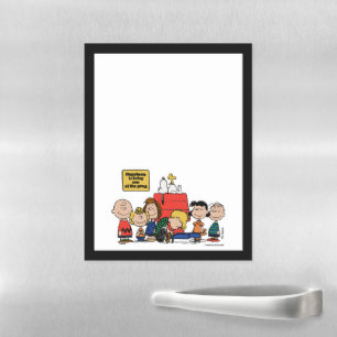 Peanuts   Happiness is Being One of the Gang Magnetic Dry Erase Sheet