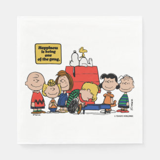 Peanuts | Happiness is Being One of the Gang Napkins