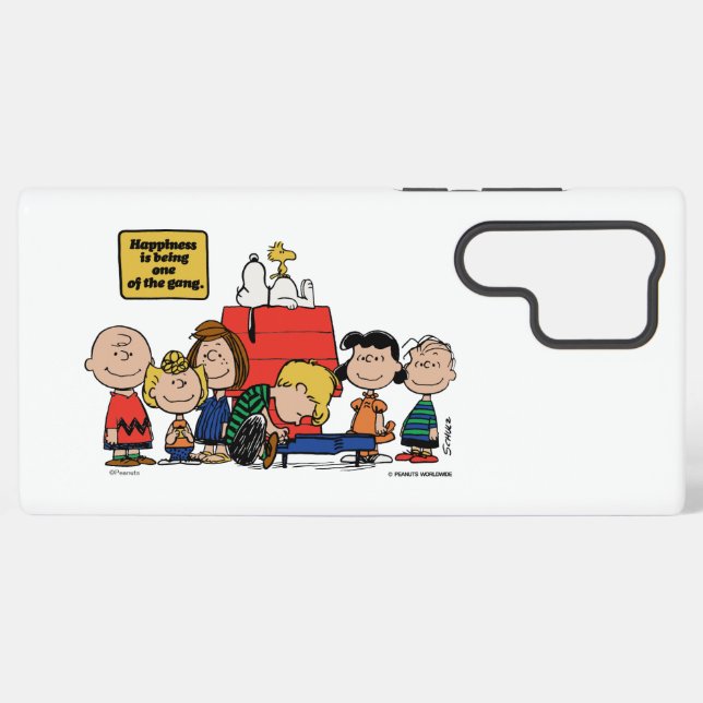 Peanuts | Happiness is Being One of the Gang Samsung Galaxy Case (Back Horizontal)