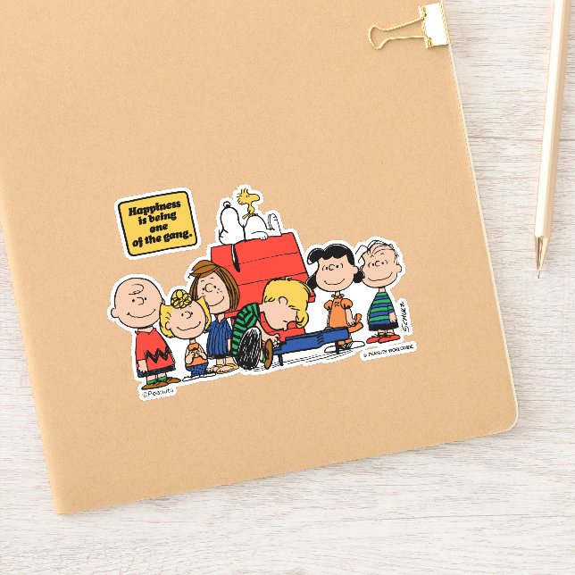 Peanuts | Happiness is Being One of the Gang Sticker (Notebook)