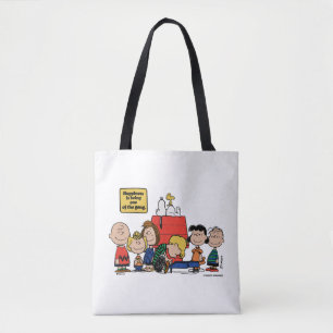 Peanuts Happiness is Being One of the Gang Tote Bag