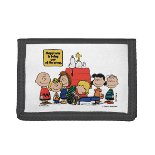 Peanuts Happiness is Being One of the Gang Trifold Wallet
