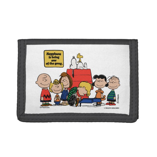 Peanuts | Happiness is Being One of the Gang Trifold Wallet (Front)