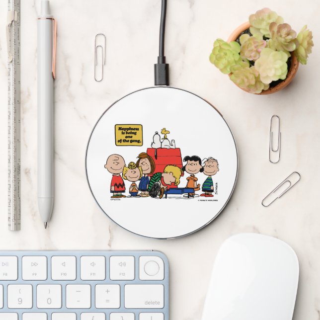 Peanuts | Happiness is Being One of the Gang Wireless Charger (Desk)