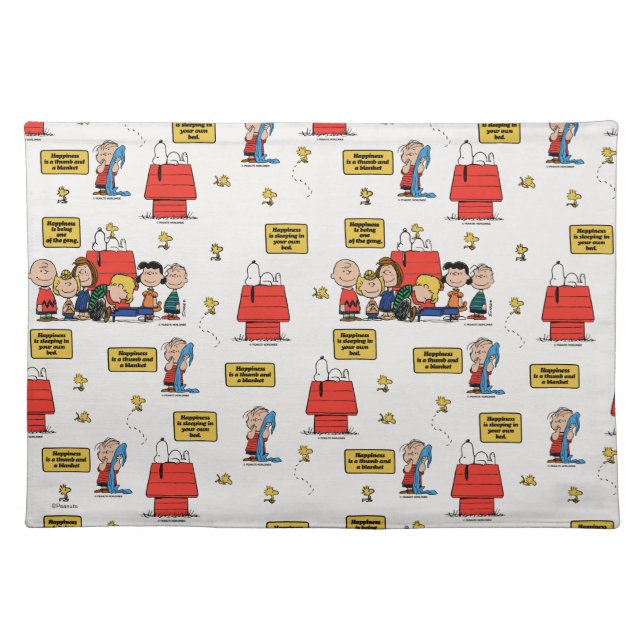 Peanuts | Happiness is… Cloth Placemat (Front)