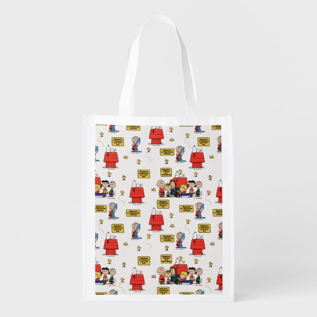 Peanuts | Happiness is… Grocery Bag (Front)