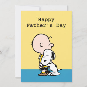 Peanuts   Happy Father's Day Hug Holiday Card