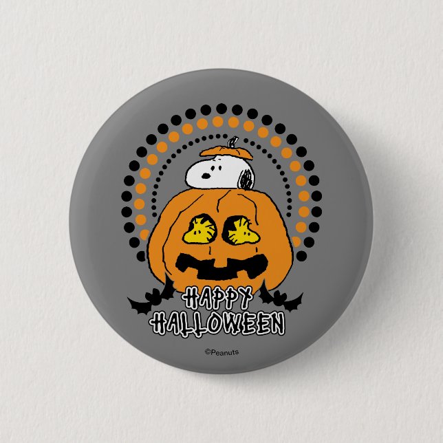 Peanuts | Happy Halloween Button (Front)