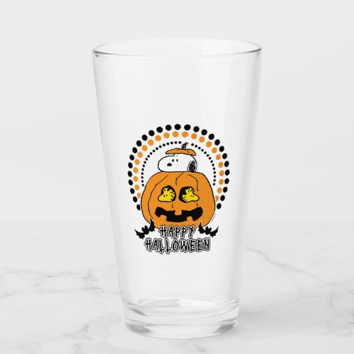 Peanuts  Happy Halloween Glass