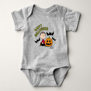 Peanuts   Happy Halloween Linus Baby Bodysuit