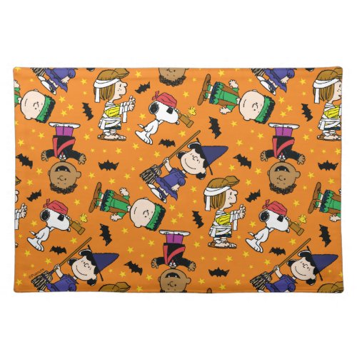 Peanuts  Happy Halloween Pattern Cloth Placemat