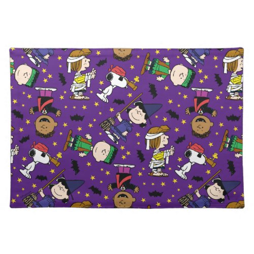 Peanuts  Happy Halloween Pattern Cloth Placemat