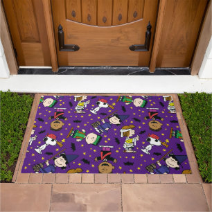 Peanuts   Happy Halloween Pattern Doormat