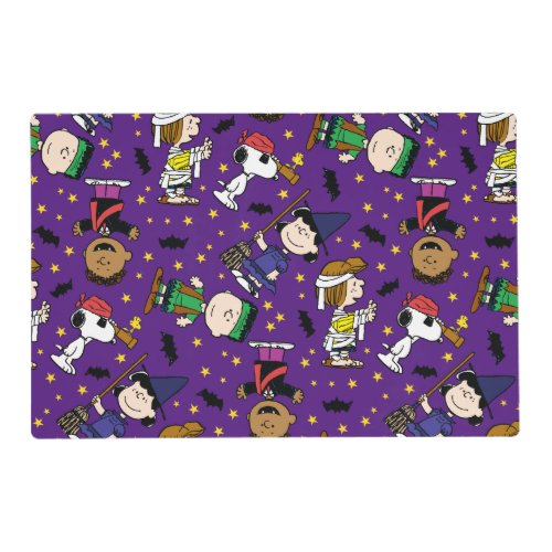Peanuts  Happy Halloween Pattern Placemat