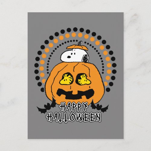 Peanuts  Happy Halloween Postcard