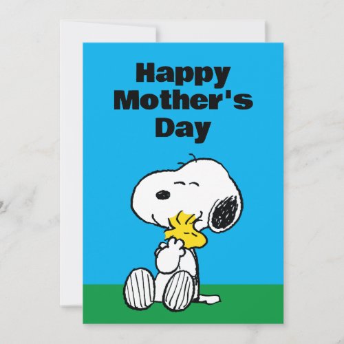 Peanuts  Happy Mothers Day Hug Holiday Card