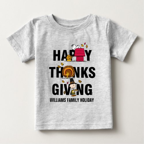 Peanuts  Happy Thanksgiving Combo Baby T_Shirt