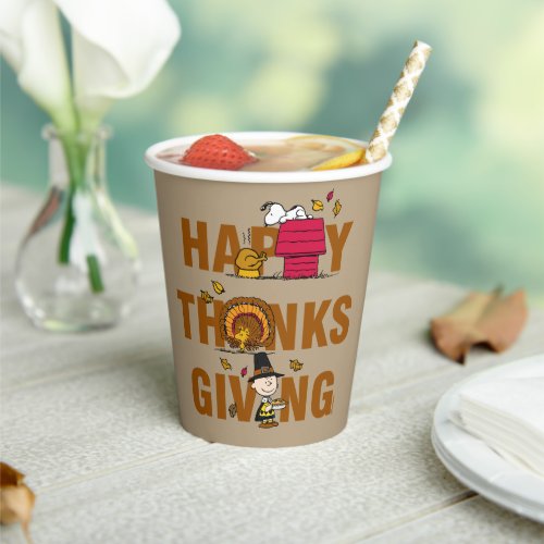 Peanuts  Happy Thanksgiving Combo Paper Cups