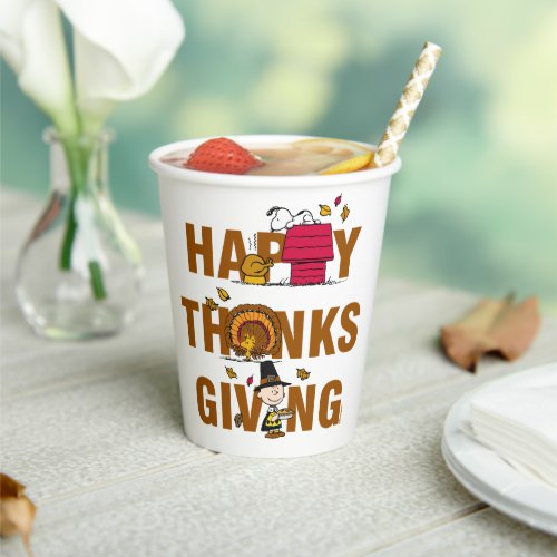 Peanuts  Happy Thanksgiving Combo Paper Cups