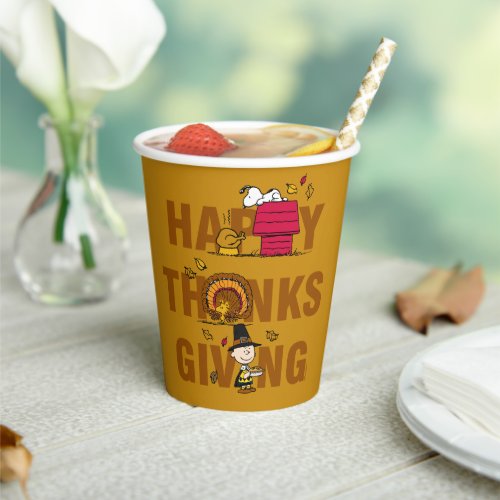 Peanuts  Happy Thanksgiving Combo Paper Cups