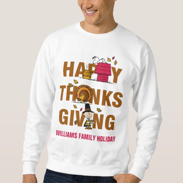 Peanuts | Happy Thanksgiving Combo Sweatshirt (Front)