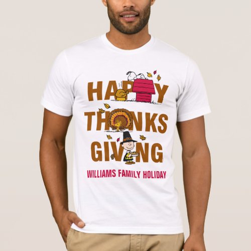 Peanuts  Happy Thanksgiving Combo T_Shirt