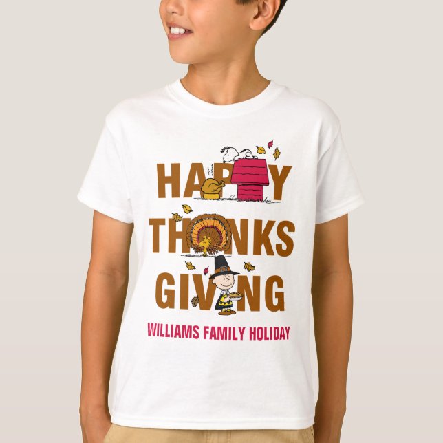 Peanuts | Happy Thanksgiving Combo T-Shirt (Front)