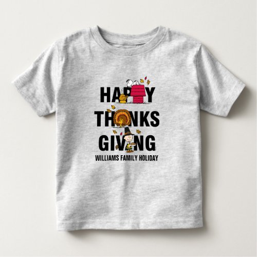 Peanuts  Happy Thanksgiving Combo Toddler T_shirt