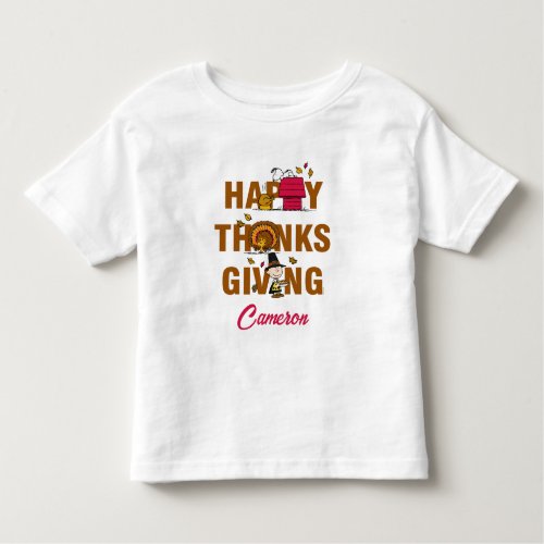 Peanuts  Happy Thanksgiving Combo Toddler T_shirt