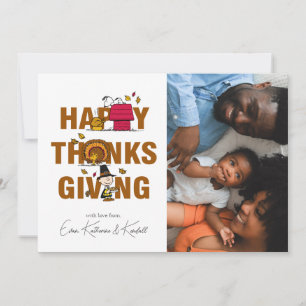 Peanuts   Happy Thanksgiving Holiday Card