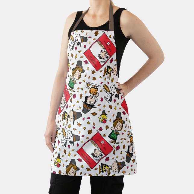 Peanuts | Happy Thanksgiving Pattern Apron (Insitu)