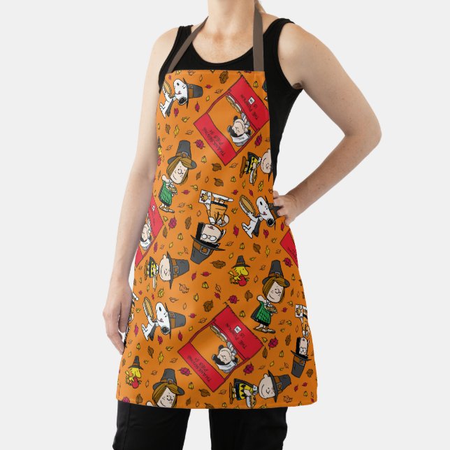 Peanuts | Happy Thanksgiving Pattern Apron (Insitu)