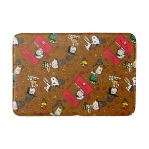 Peanuts   Happy Thanksgiving Pattern Bath Mat