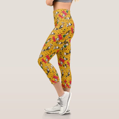 Peanuts  Happy Thanksgiving Pattern Capri Leggings