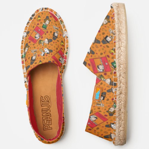 Peanuts  Happy Thanksgiving Pattern Espadrilles