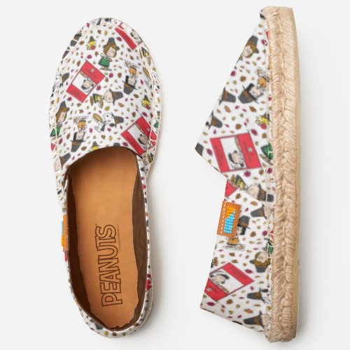 Peanuts  Happy Thanksgiving Pattern Espadrilles