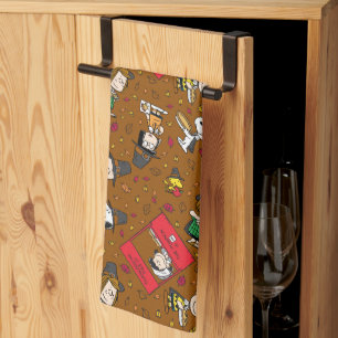Peanuts Happy Thanksgiving Pattern Kitchen Towel