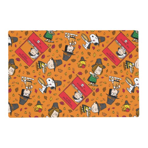 Peanuts  Happy Thanksgiving Pattern Placemat
